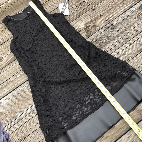 🌟HP🌟Lace & Leather Sheath Dress Size XS - Picture 4 of 6